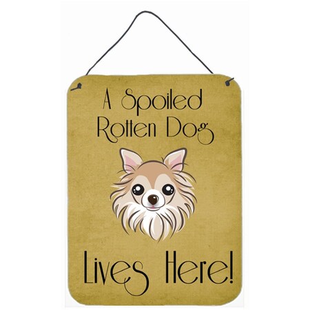Carolines Treasures Chihuahua Spoiled Dog Lives Here Wall and Door Hanging Prints BB1499DS1216